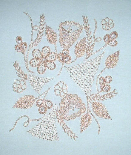 Eryn's Brazilian Embroidery Pattern by Anna Grist using 