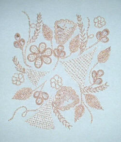Eryn's Brazilian Embroidery Pattern by Anna Grist using 