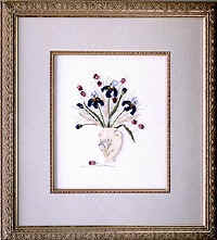  IRIS ARRANGEMENT- Brazilian dimensional embroidery pattern 