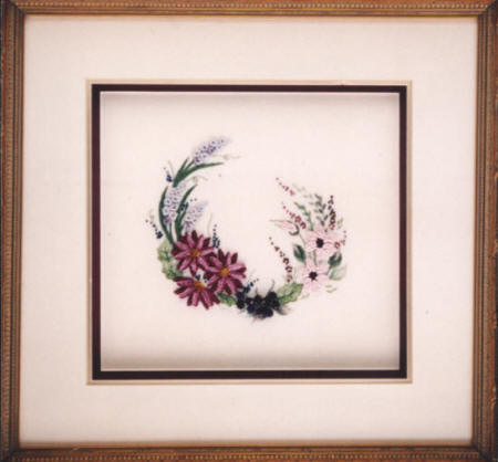 Framed Brazilian Embroidery From Blackberry Lane: BL 140 Summer Garden