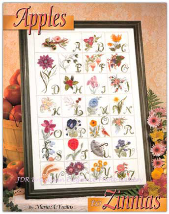 Apples To Zinnias Brazilian Embroidery Book by Maria Freitas