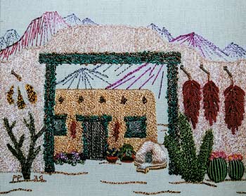 Adobe Abode - Brazilian Embroidery pattern