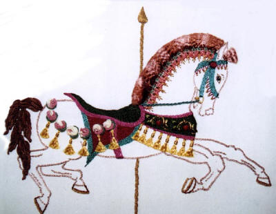 Carousel Brazilian Embroidery pattern 