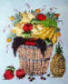  Bucket Of Fruit Brazilian Embroidery Design