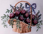 Rose-Peony Basket Brazilian Embroidery pattern 