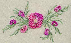 Peach Blossom - Brazilian dimensional embroidery pattern