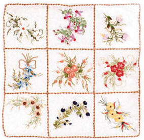 Summer Sampler-Brazilian dimensional embroidery pattern