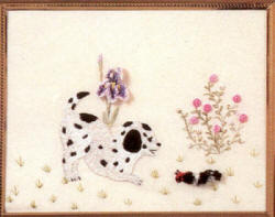 Brazilian Embroidery Pattern Dalmatian Pup