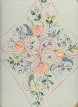 Brazilian Embroidery Design: JDR 312 Rose Diamond