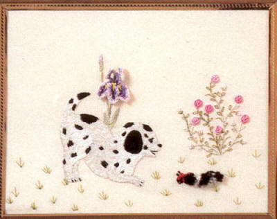 Brazilian Embroidery Pattern Dalmatian Pup