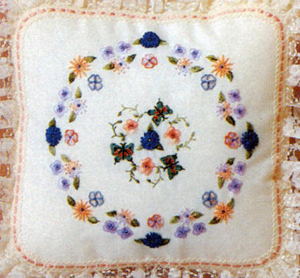Roses & Butterflies Brazilian Embroidery Pattern