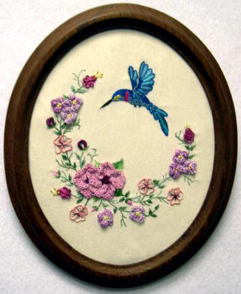 Brazilian Embroidery Pattern Humming Bird
