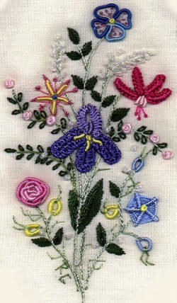 Brazilian Embroidery Design: Sweetheart Bouquet