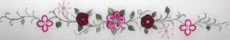 Jordans Pink Garden Brazilian Embroidery Design