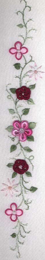 Jordans Pink Garden Brazilian Embroidery Design