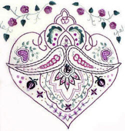 Oriental Embroidery pattern -Persia - A Beginners Brazilian Embroidery Design