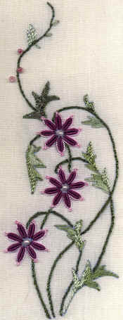 Chelsea's Fancy Daisy Brazilian Embroidery Pattern