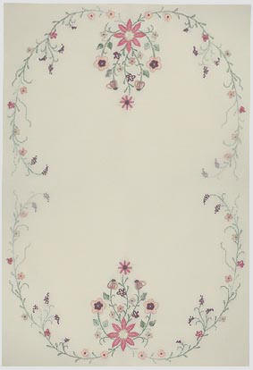 JDR  194  Peaches and Cream  Table Topper