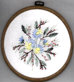 Brazilian Embroidery Design Lazy Daisy