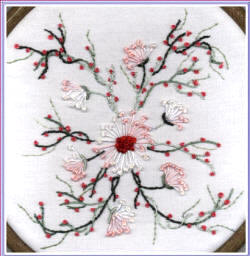 Brazilian Embroidery Design: Gerone Daisy