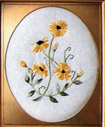 Brazilian Embroidery Pattern: Fancy Bullion Daisy