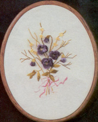 Brazilian Embroidery Pattern JDR 336 Pansy