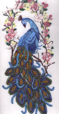 Embroidered Peacock JDR 6012