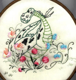 Brazilian Embroidery Design JDR 6017 Lance's Friendly Dragon