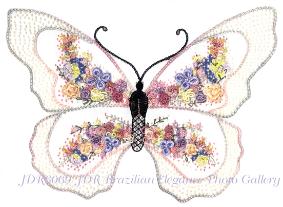 Butterfly, Delicate Beauty Brazilian Embroidery