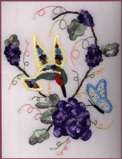 Embroidery Pattern, Vinyard Visitors JDR 6084 Brazilian Embroidery