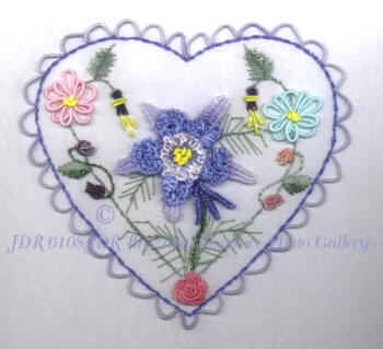 JDR 6108 Tammie's Heart Intermediate Brazilian Embroidery Design