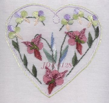 JDR 6128 Anita’s Wood Orchid Brazilian Dimensional Embroidery Pattern