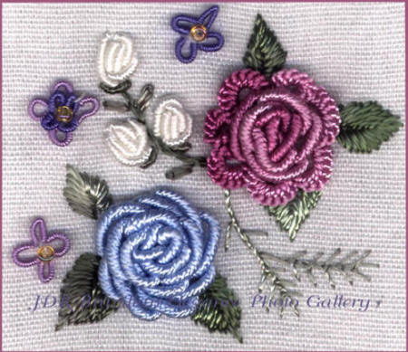 Brazilian Embroidery Sampler Block 6