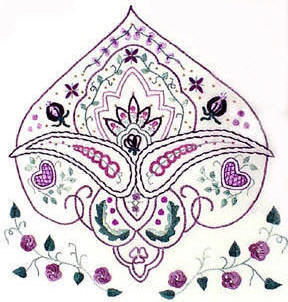 Oriental Embroidery pattern -Persia - A Beginners Brazilian Embroidery Design