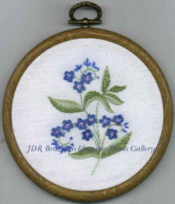 Brazilian Embroidery Design Forget-me-knots