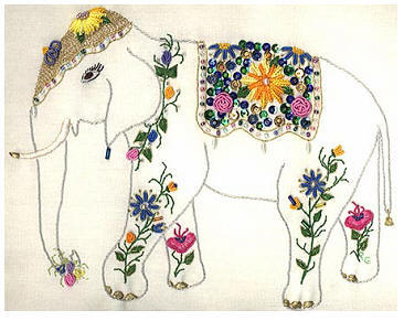 Brazilian Embroidery Design Maya The Elephant