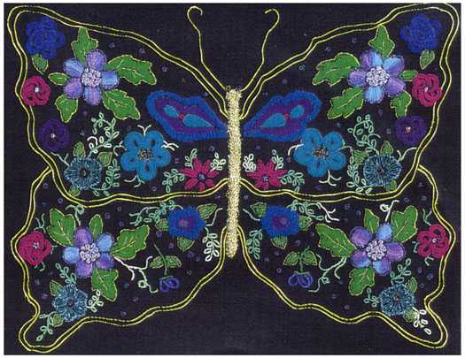 JDR 142 Butterfly In Bloom Brazilian Embroidery Design