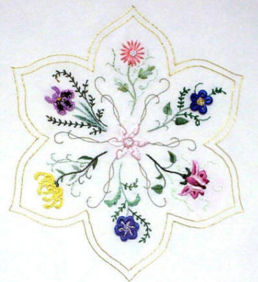 Brazilian Embroidery Design Lotus JDR144