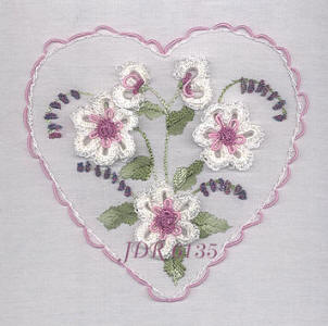 JDR 6135 Lindas Gardenia Brazilian Embroidery Pattern