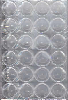 Bead Storage System with 24 Round Boxes