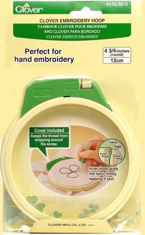 Clover 4.75" Locking Embroidery Hoop (12 cm)