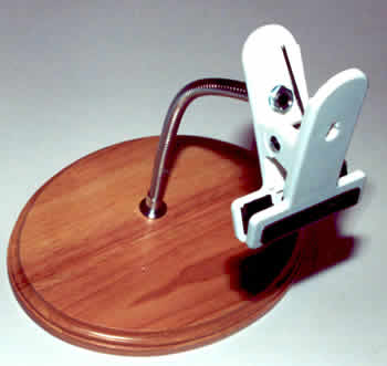 Flexi-Clamp 10" Hoop holder with wood base