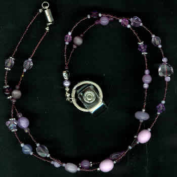 Purple Beaded Chatelaine