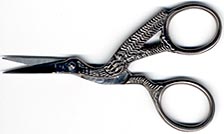 pewter stork scissors