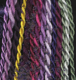 Purple Garden Flower Colors of EdMar Rayon Floss