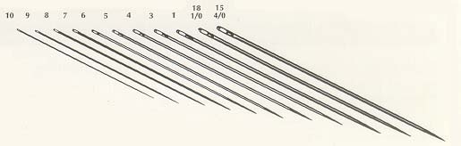 Richard Hemming & Son Large Eye Needles - Size 10 : Sewing Parts